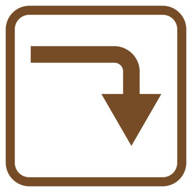 Vektör simgesi bir çerçeve içinde geri çevirmek