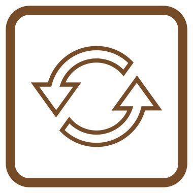 Eşitleme oklar bir çerçeve içinde simge vektör