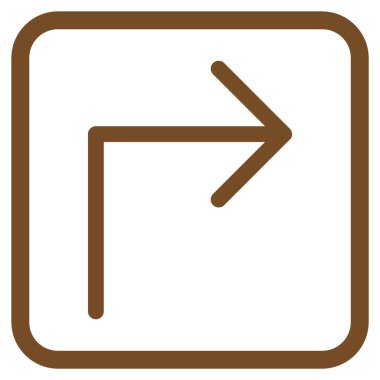 Doğru vektör simge bir çerçevede açmak