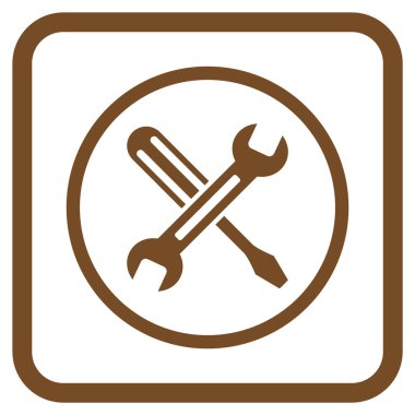 Vektör simgesi bir çerçeve içinde ayarlama