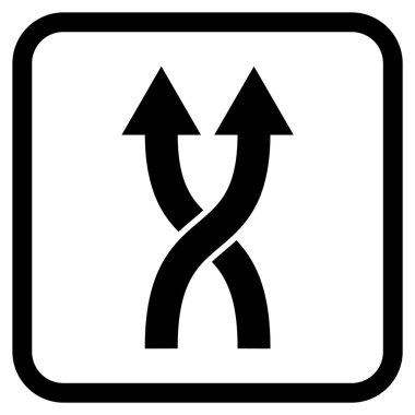 Vektör simge yukarı okları bir çerçevede shuffle