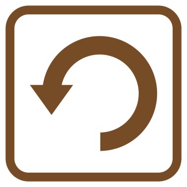 Vektör simgesi bir çerçeve içinde aşağı Döndür