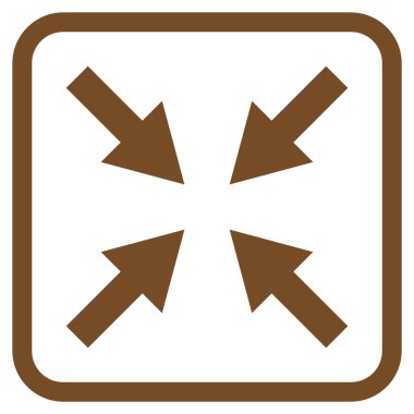 Oklar vektör simgesi bir çerçeve içinde sıkıştırmak