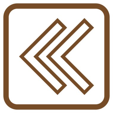 Shift Sol vektör simgesi bir çerçeve içinde