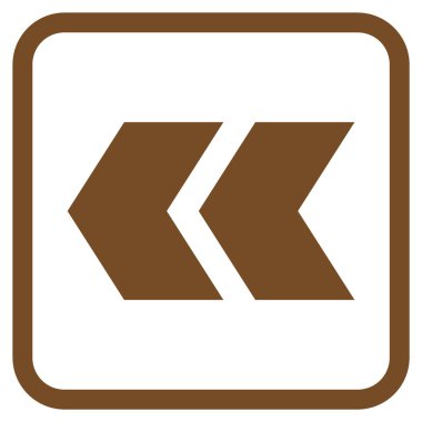 Shift Sol vektör simgesi bir çerçeve içinde