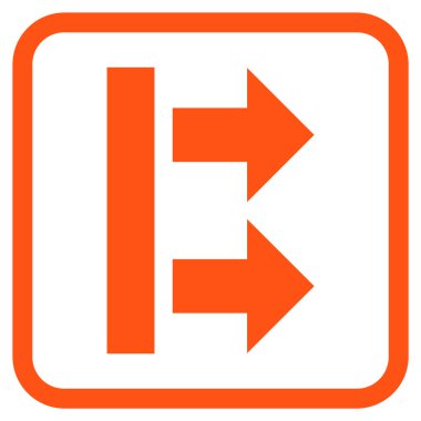 Doğru vektör simgesi bir çerçevede getirmek