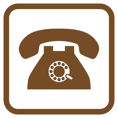 Nabız telefon vektör simgesi bir çerçeve içinde