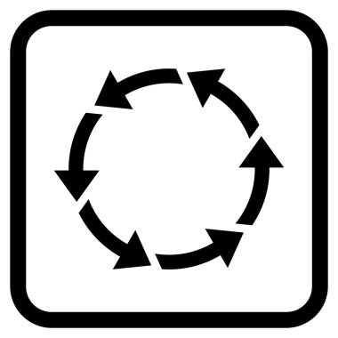 Bir çerçeve içinde CCW vektör simge döndürmek