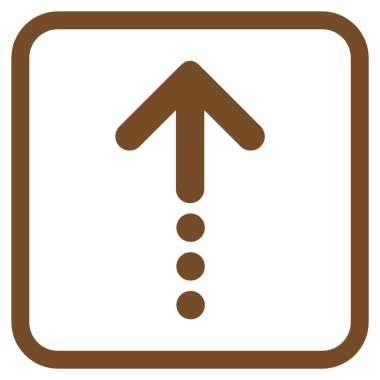 Vektör simgesi bir çerçeve içinde gönder