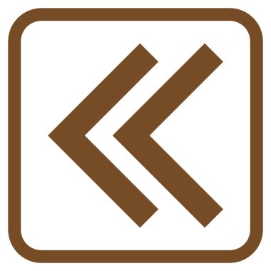 Shift Sol vektör simgesi bir çerçeve içinde