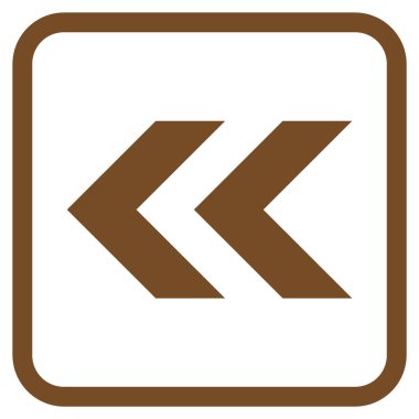 Shift Sol vektör simgesi bir çerçeve içinde