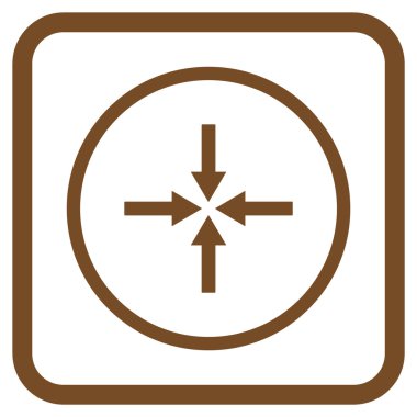 Etkisi oklar bir çerçeve içinde simge vektör