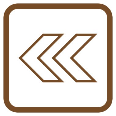 Shift Sol vektör simgesi bir çerçeve içinde