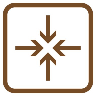 Oklar vektör simgesi bir çerçeve içinde azaltmak