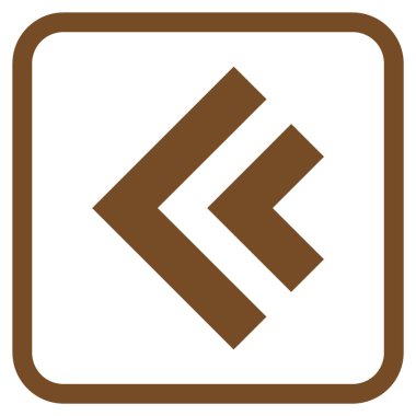 Shift Sol vektör simgesi bir çerçeve içinde