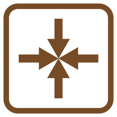 Oklar vektör simgesi bir çerçeve içinde sıkıştırmak