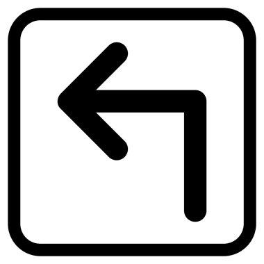 Sol vektör simge bir çerçevede açmak