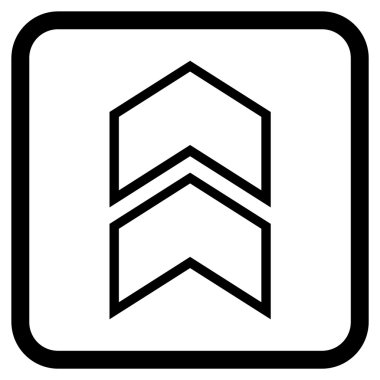 Vektör simgesi bir çerçeve içinde yukarı kayması