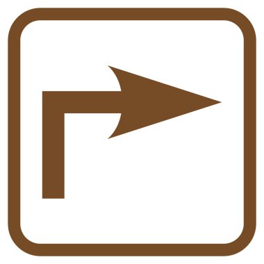 Doğru vektör simge bir çerçevede açmak