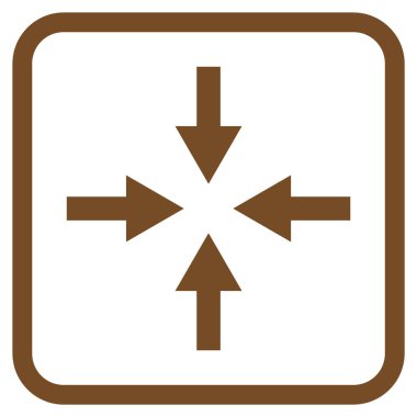 Oklar vektör simgesi bir çerçeve içinde sıkıştırmak