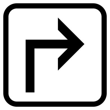 Doğru vektör simge bir çerçevede açmak