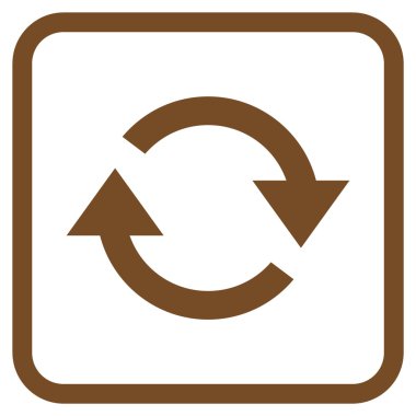 Vektör simgesi bir çerçeve içinde yenileme