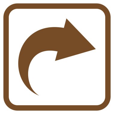 Vektör simgesi bir çerçeve içinde Yinele