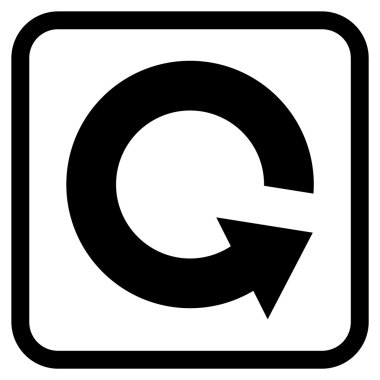 Bir çerçeve içinde CCW vektör simge döndürmek