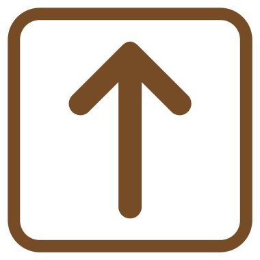 Vektör simgesi bir çerçeve içinde yukarı ok