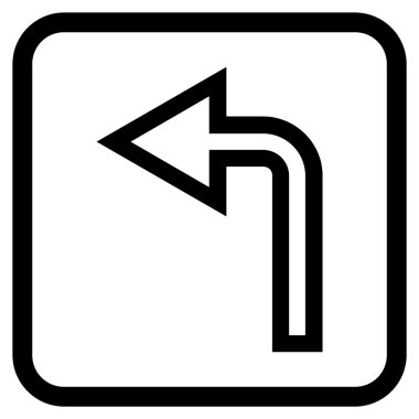 Sol vektör simge bir çerçevede açmak