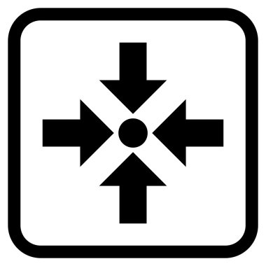 Oklar vektör simgesi bir çerçeve içinde küçültmek