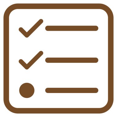 Denetim listesi vektör simgesi bir çerçeve içinde