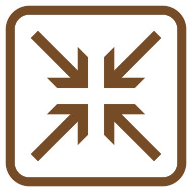 Oklar vektör simgesi bir çerçeve içinde collide