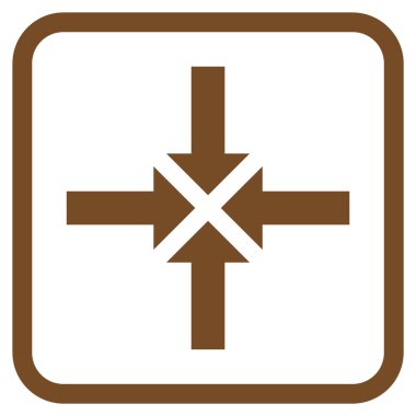 Oklar vektör simgesi bir çerçeve içinde sıkıştırmak