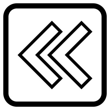 Shift Sol vektör simgesi bir çerçeve içinde