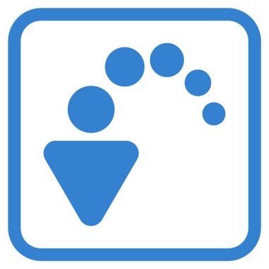 Vektör simgesi bir çerçeve içinde geri al