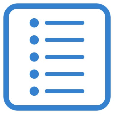 Öğeleri vektör simgesi bir çerçeve içinde