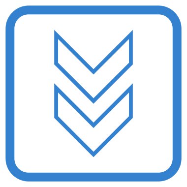 Vektör simgesi bir çerçeve içinde aşağı kaydır