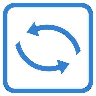 Exchange oklar bir çerçeve içinde simge vektör