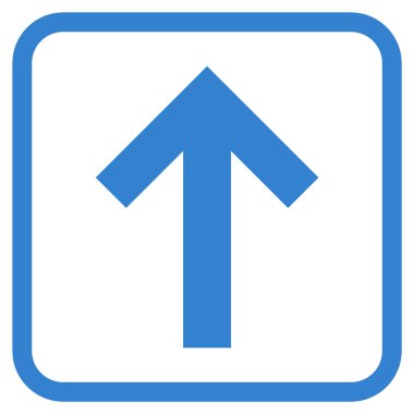 Vektör simgesi bir çerçeve içinde yukarı ok