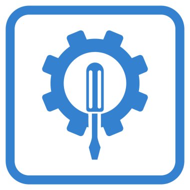 Bir çerçevedeki mühendislik vektör simgesi