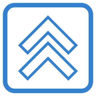 Vektör simgesi bir çerçeve içinde yukarı kayması