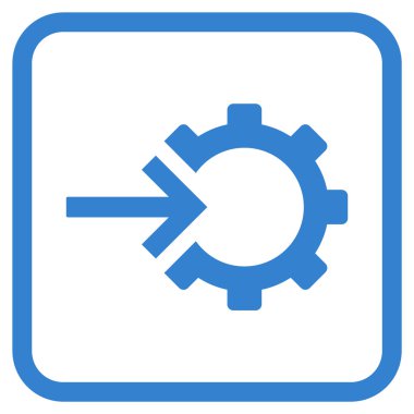 COG Tümleştirme vektör simgesi bir çerçeve içinde