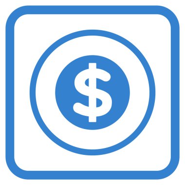 Finans vektör simgesi bir çerçeve içinde