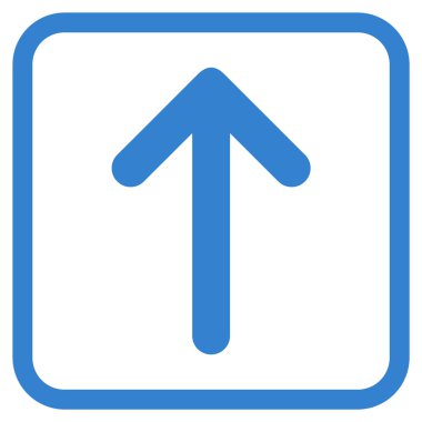 Vektör simgesi bir çerçeve içinde yukarı ok