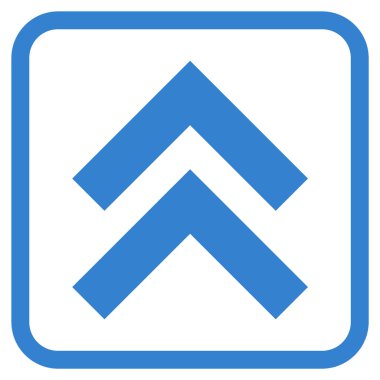 Vektör simgesi bir çerçeve içinde yukarı kayması