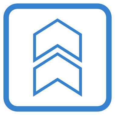 Vektör simgesi bir çerçeve içinde yukarı kayması