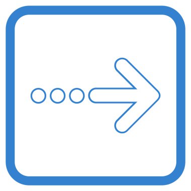 Doğru vektör simgesi bir çerçevede göndermek