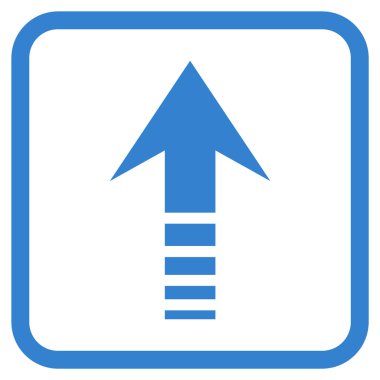 Vektör simgesi bir çerçeve içinde gönder