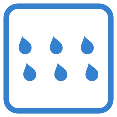 Damla vektör simgesi bir çerçeve içinde